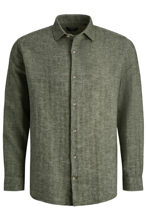 Jack & Jones groene heren overhemd | Vooraanzicht