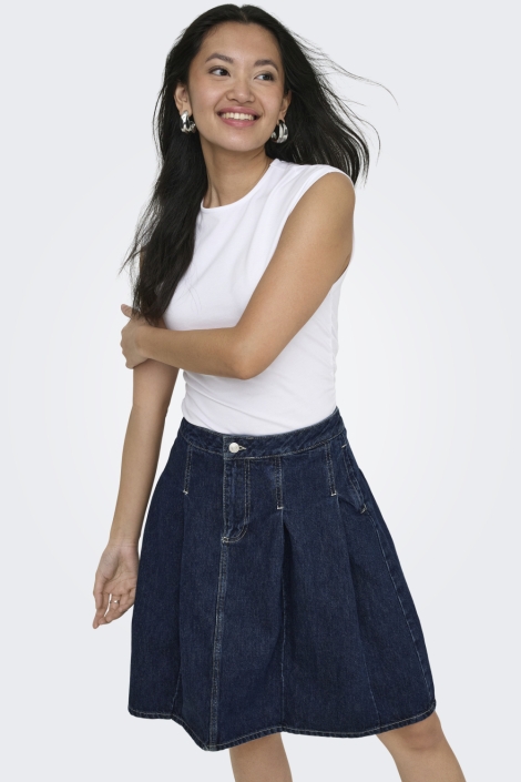 Only witte dames top | Model vooraanzicht