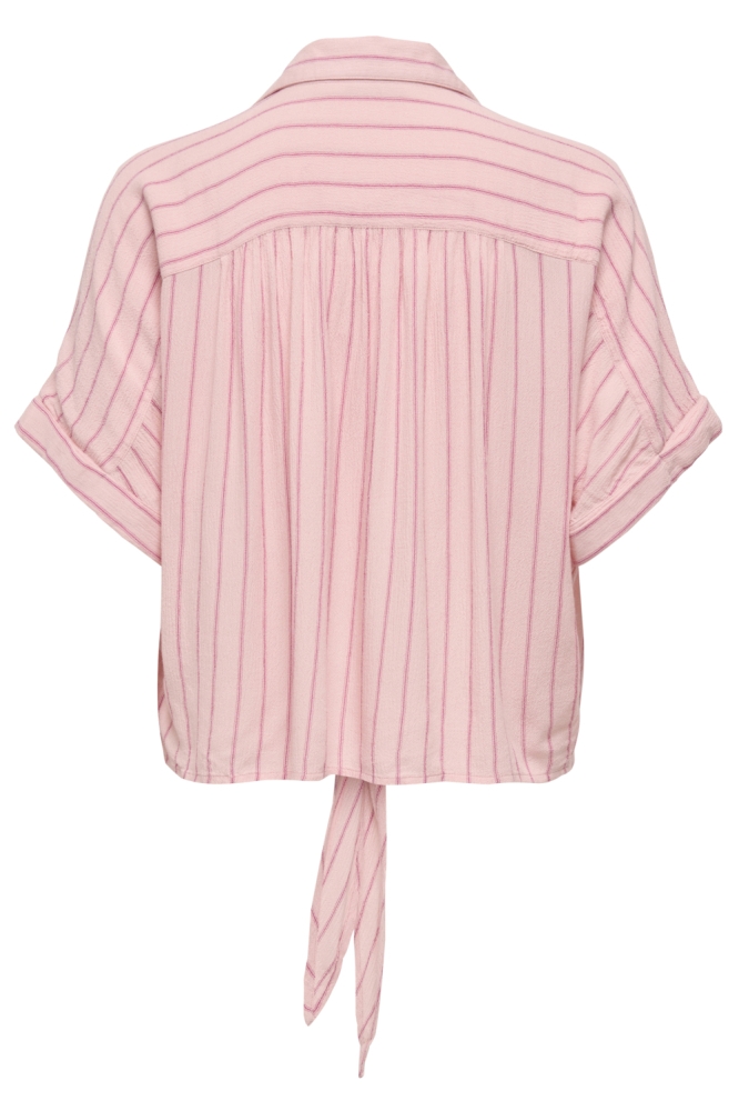 Only roze dames blouse | Achteraanzicht