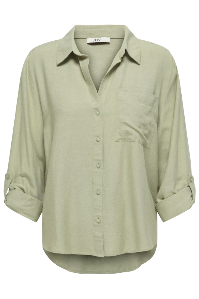 Jacqueline de Yong groene dames blouse | Vooraanzicht