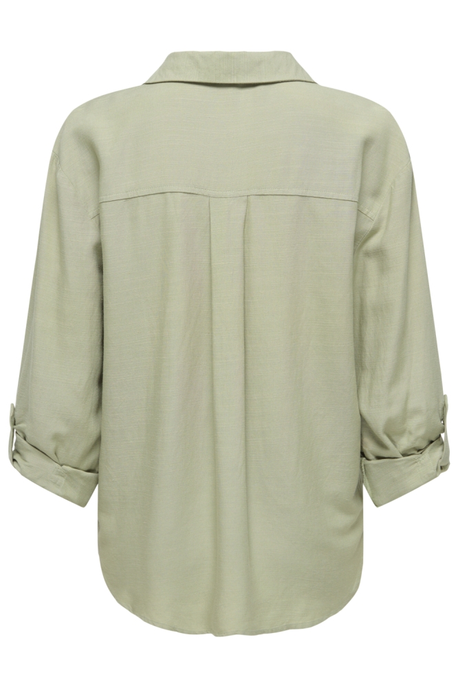 Jacqueline de Yong groene dames blouse | Achteraanzicht