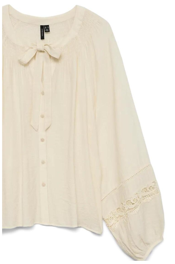 Vero Moda beige dames blouse | Close up