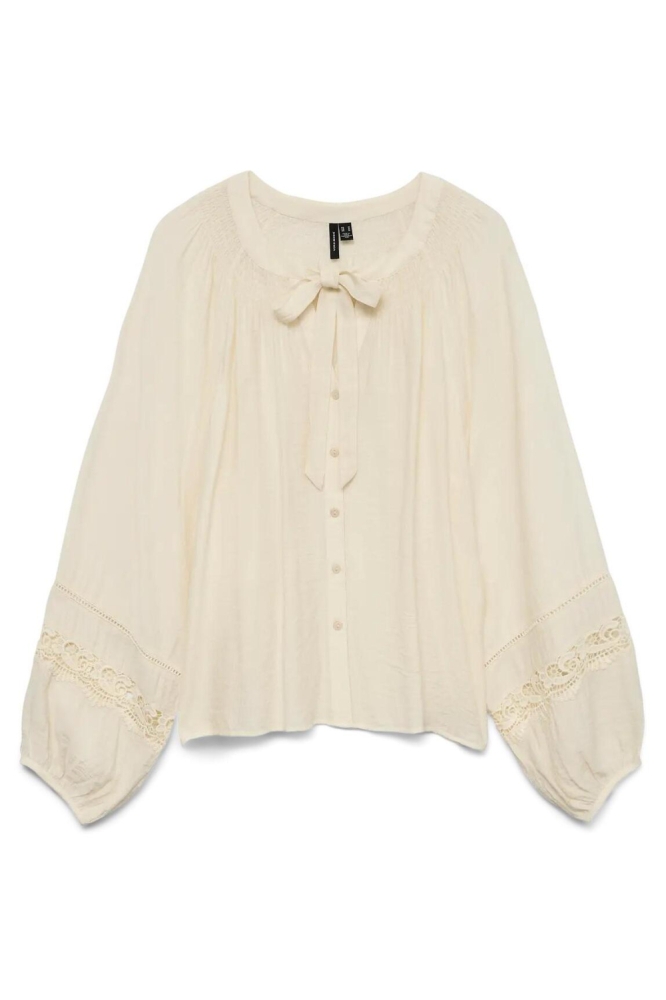 Vero Moda beige dames blouse | Vooraanzicht