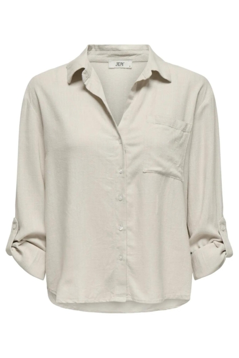 Jacqueline de Yong ecru dames blouse | Vooraanzicht