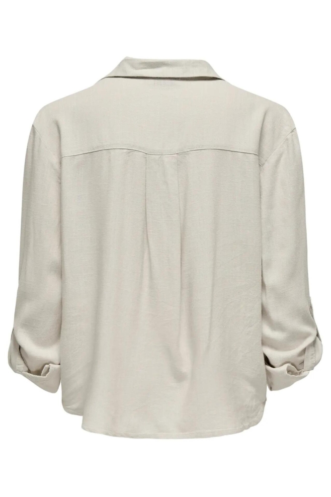 Jacqueline de Yong ecru dames blouse | Achteraanzicht