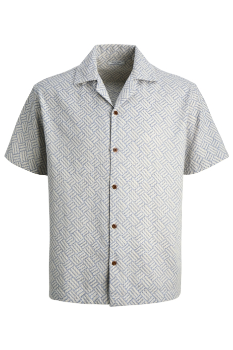 Jack & Jones blauwe heren overhemd | Vooraanzicht