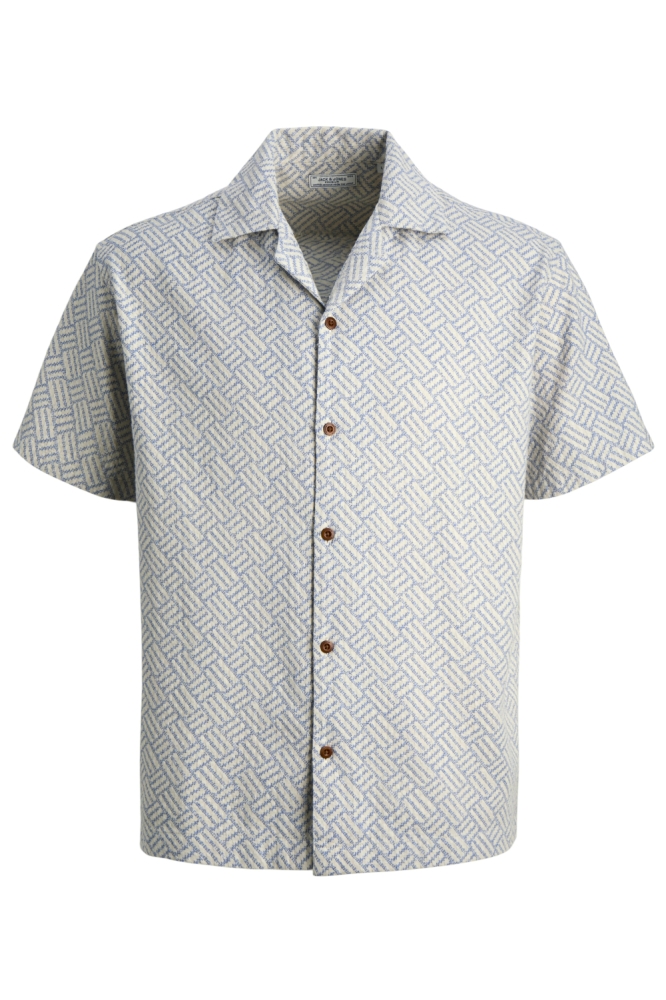 Jack & Jones blauwe heren overhemd | Vooraanzicht