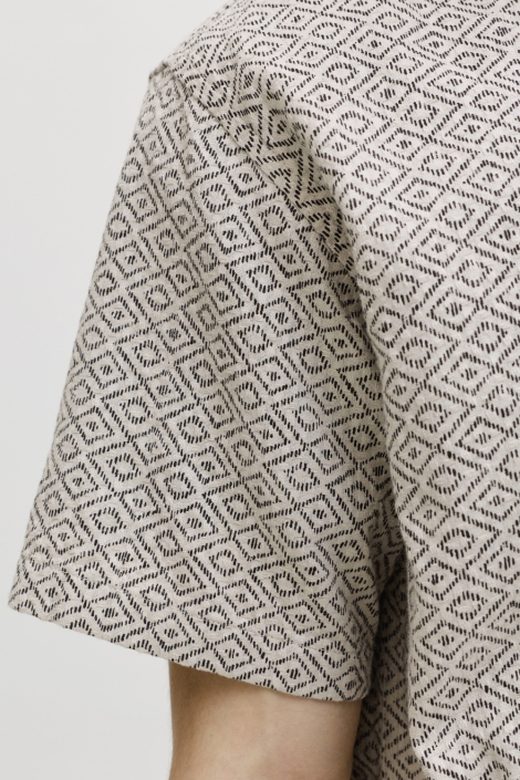 Jack & Jones beige heren overhemd | Close up