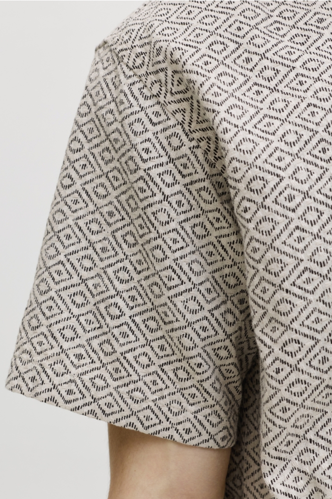 Jack & Jones beige heren overhemd | Close up