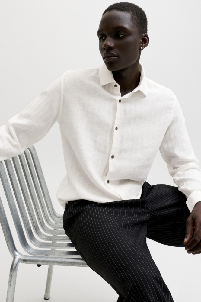 Jack & Jones witte heren overhemd | Sfeerbeeld, In situatie