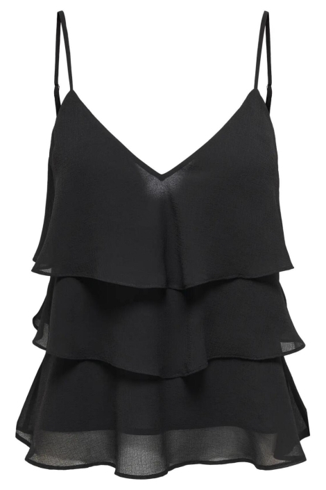 Only zwarte dames top | Vooraanzicht