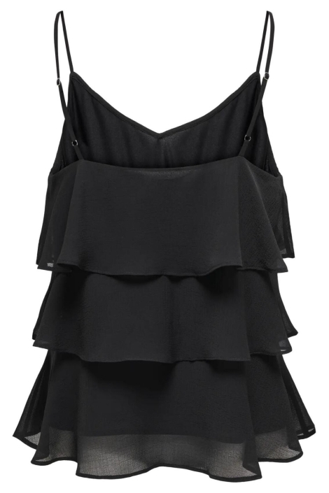 Only zwarte dames top | Achteraanzicht