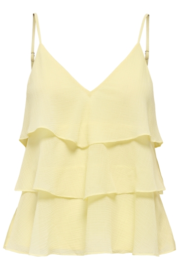 Only onllinn life flounce singlet wvn no Geel