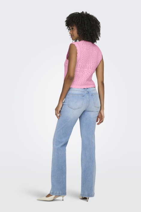 Only roze dames gilet | Model