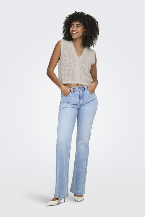 Only beige dames vest | Model