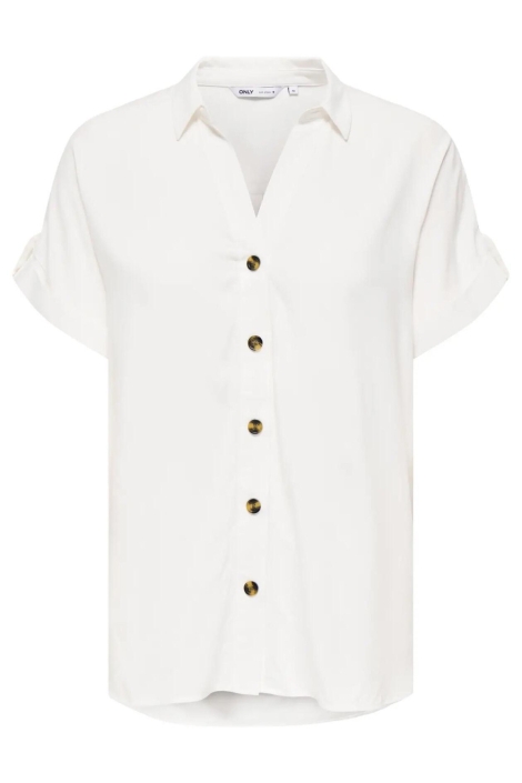 Only witte dames blouse | Vooraanzicht