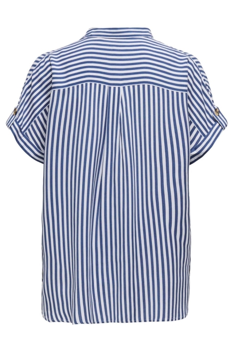 Only blauwe dames blouse | Achteraanzicht