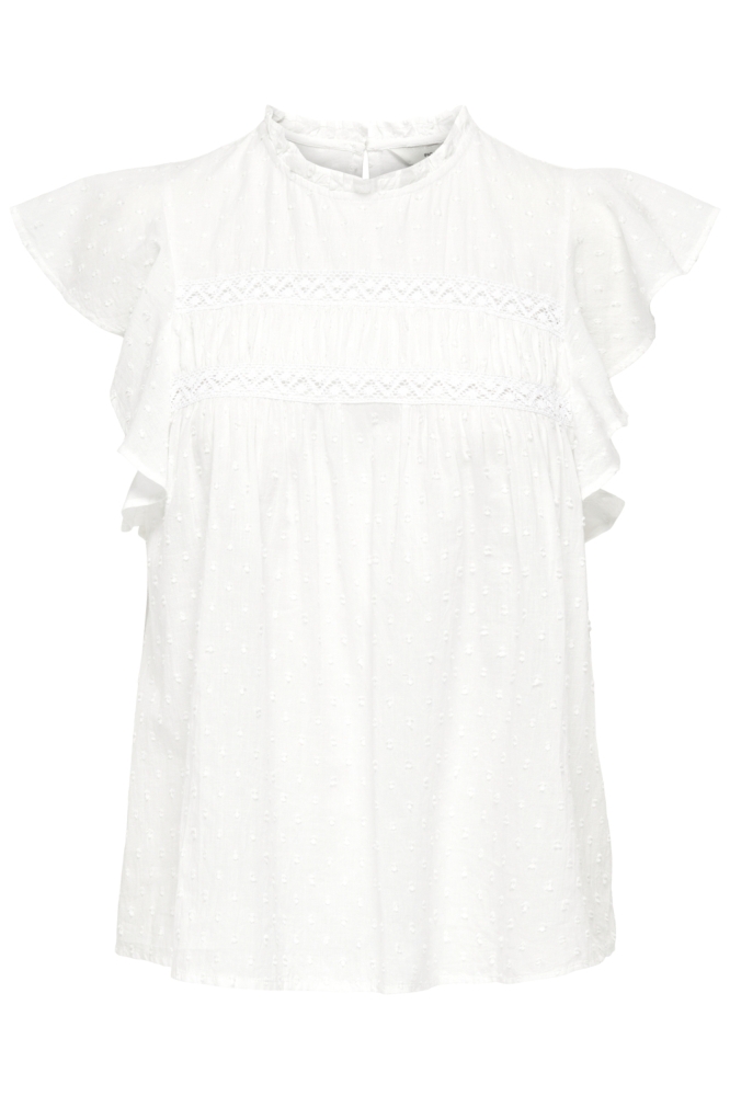 Only witte dames t-shirt | Vooraanzicht