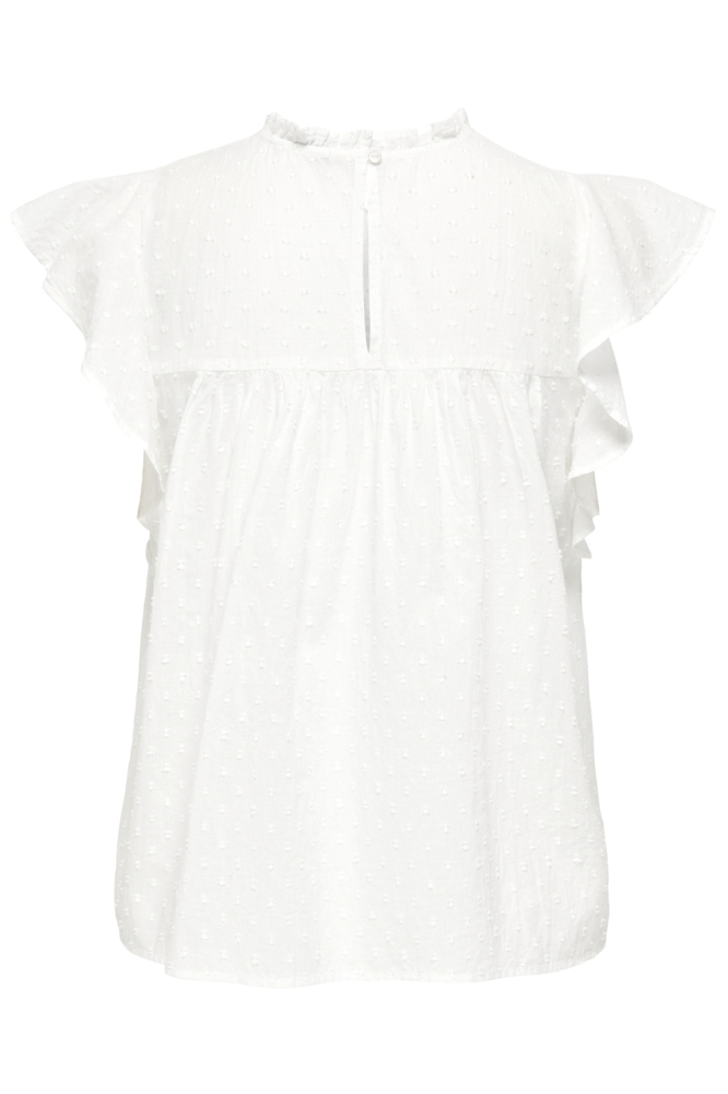 Only witte dames t-shirt | Achteraanzicht