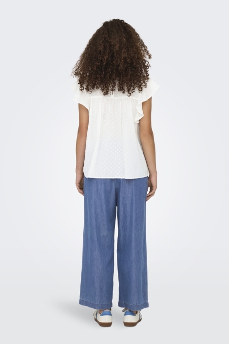 Only witte dames t-shirt | Model