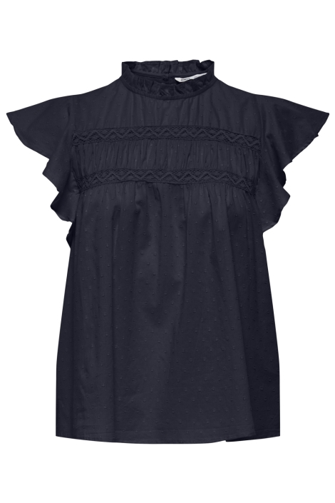 Only blauwe dames top | Vooraanzicht