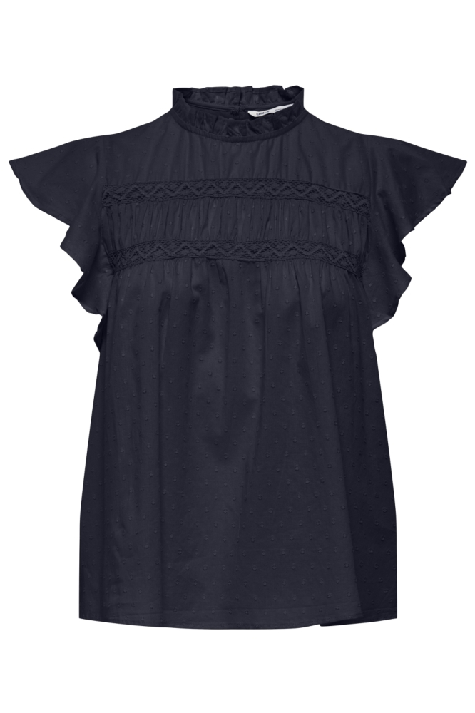 Only blauwe dames top | Vooraanzicht