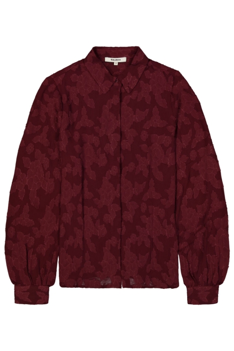 Garcia bordeaux dames blouse | Vooraanzicht