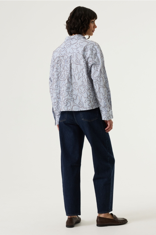 Garcia blauwe dames blouse | Model