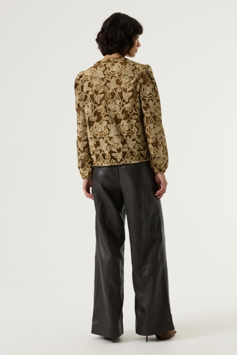 Garcia bruine dames blouse | Model