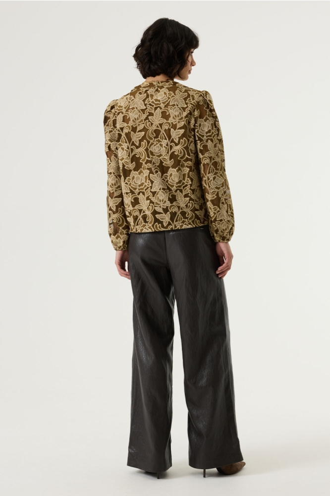 Garcia bruine dames blouse | Model