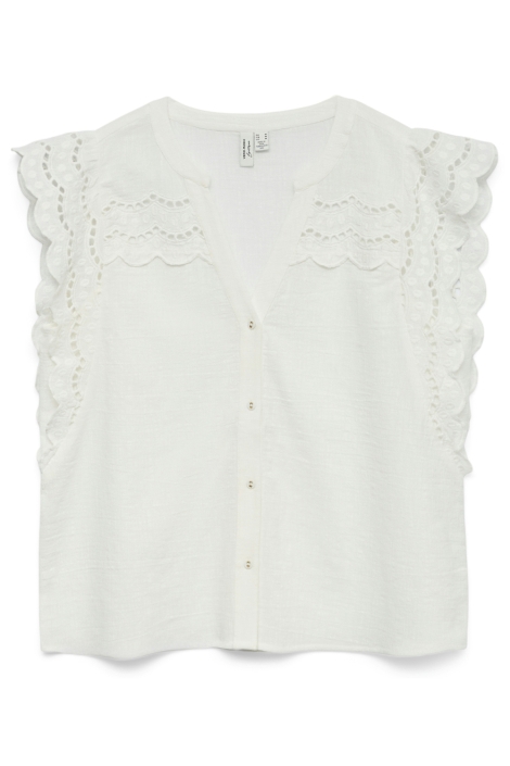 Vero Moda witte dames blouse | Vooraanzicht