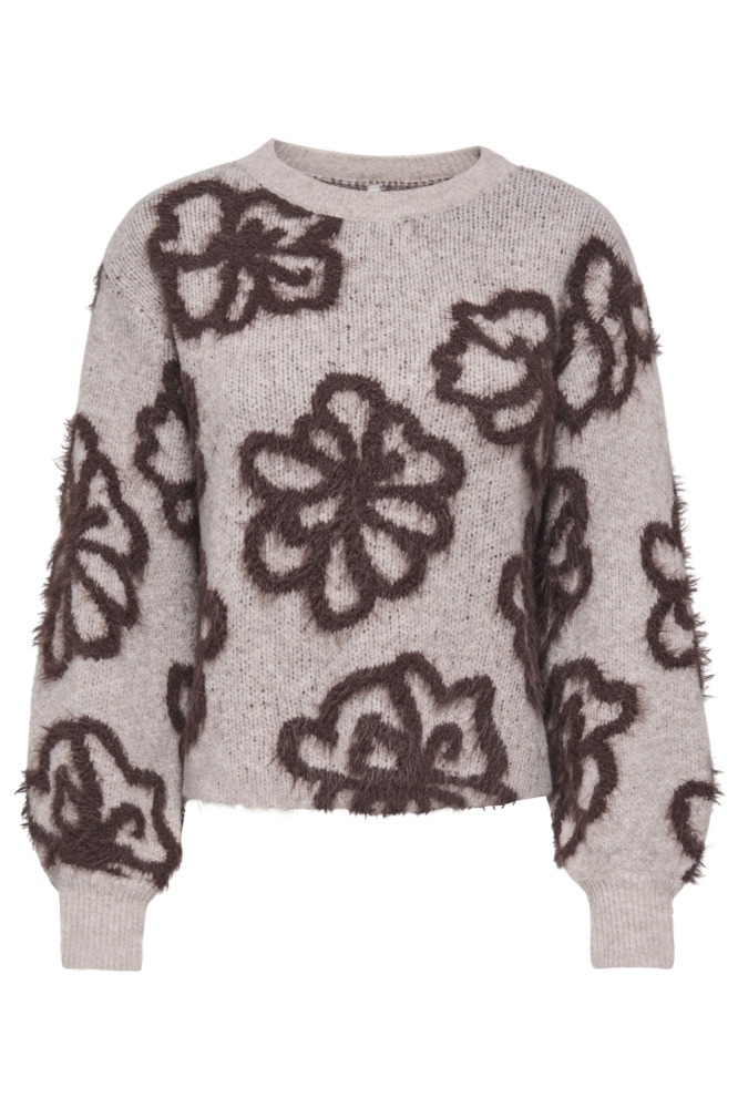 Only beige dames trui | Vooraanzicht