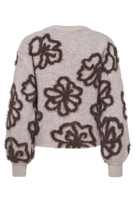 Only beige dames trui | Achteraanzicht