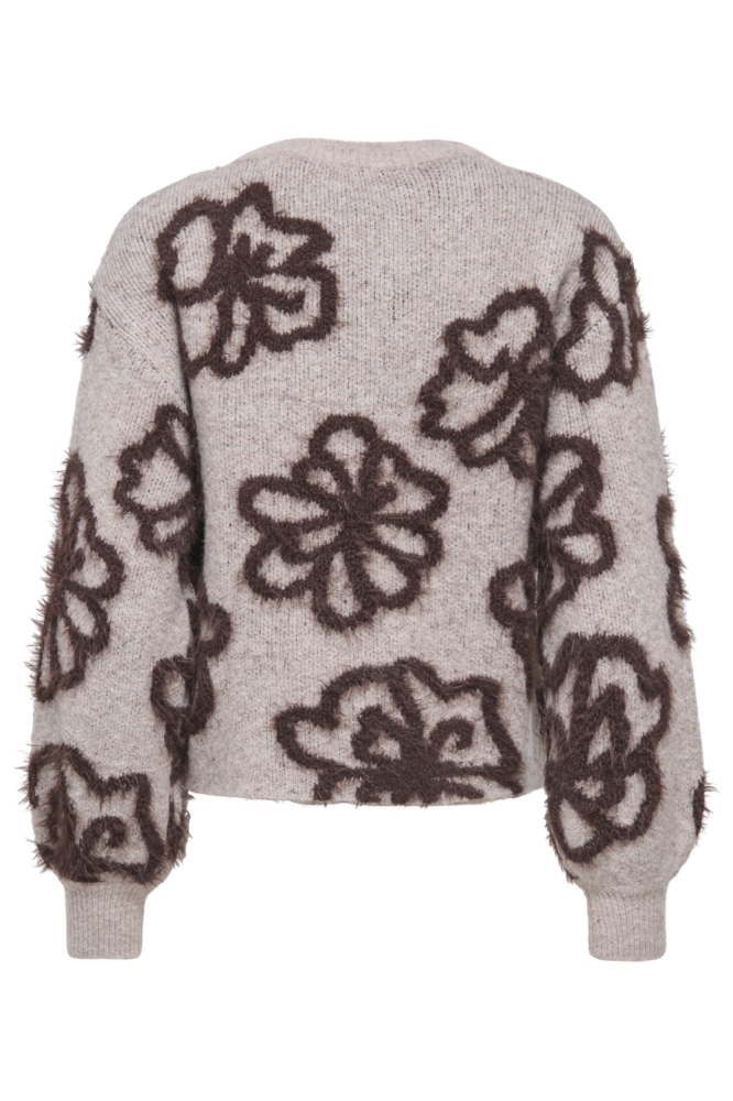 Only beige dames trui | Achteraanzicht