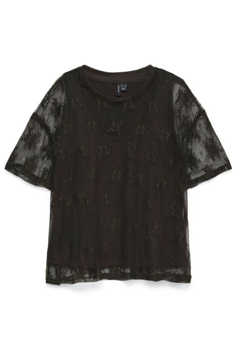 Vero Moda bruine dames t-shirt | Vooraanzicht
