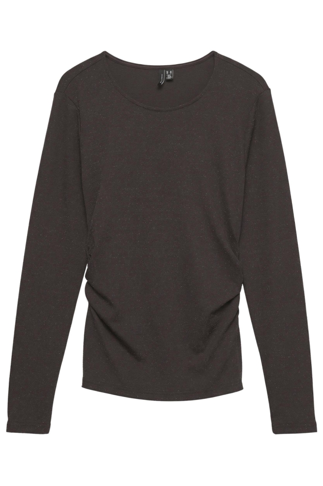 Vero Moda bruine dames t-shirt | Vooraanzicht