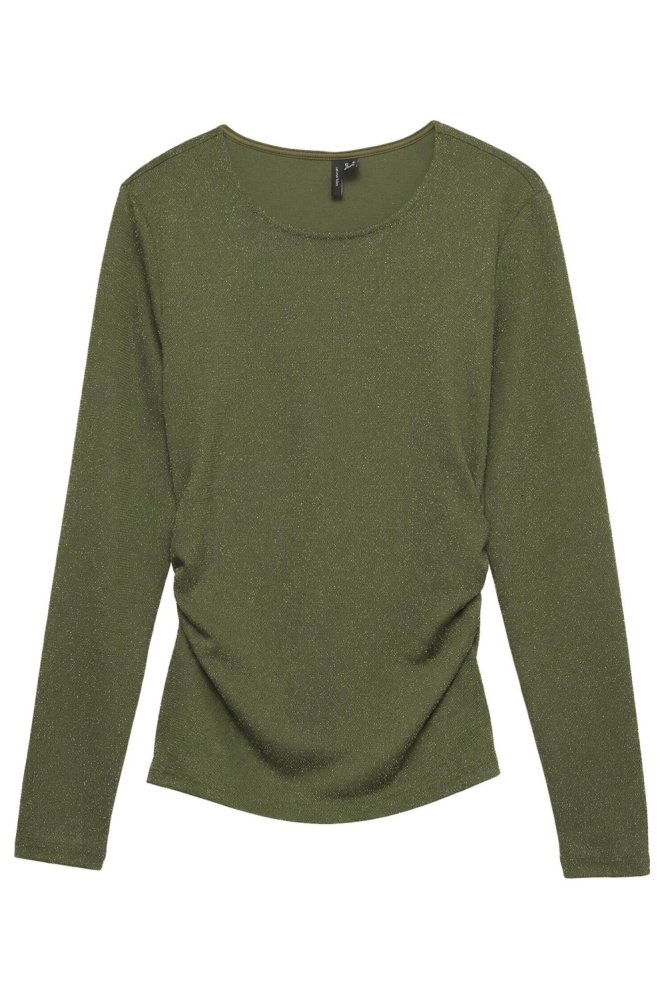 Vero Moda groene dames t-shirt | Vooraanzicht