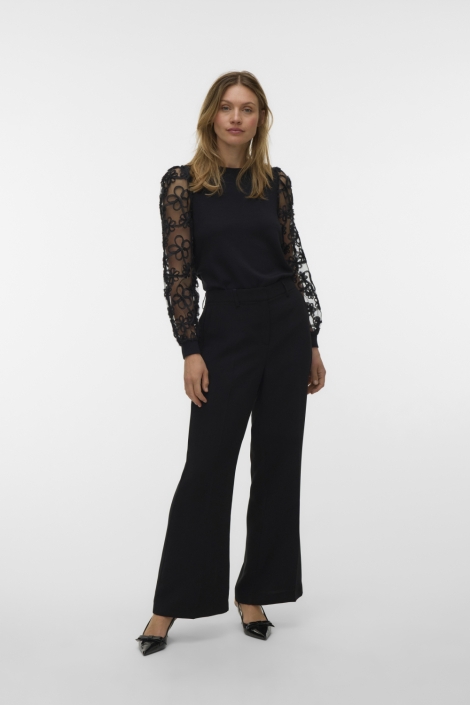 Vero Moda zwarte dames t-shirt | Model