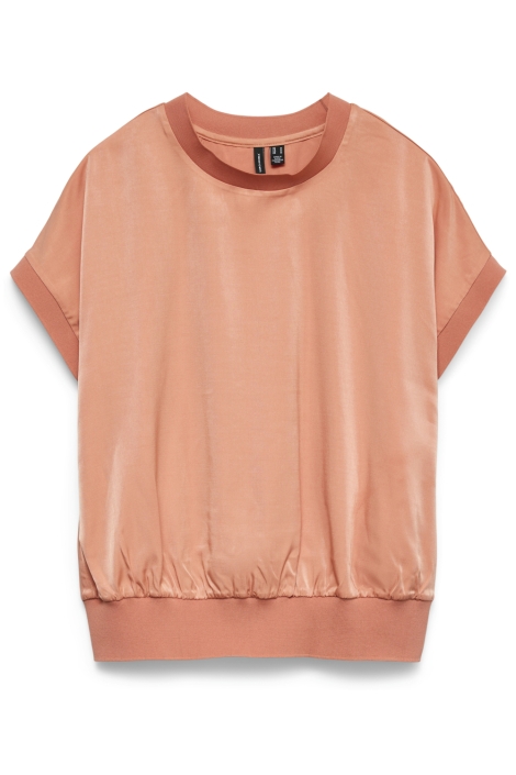 Vero Moda oranje dames t-shirt | Vooraanzicht