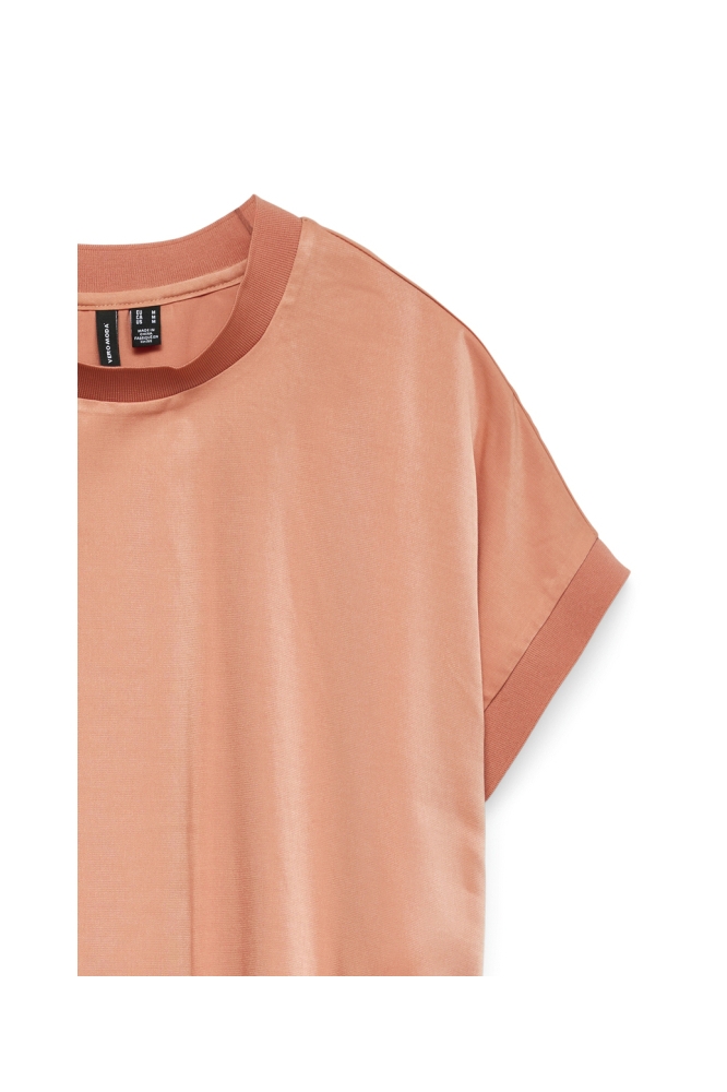 Vero Moda oranje dames t-shirt | Close up
