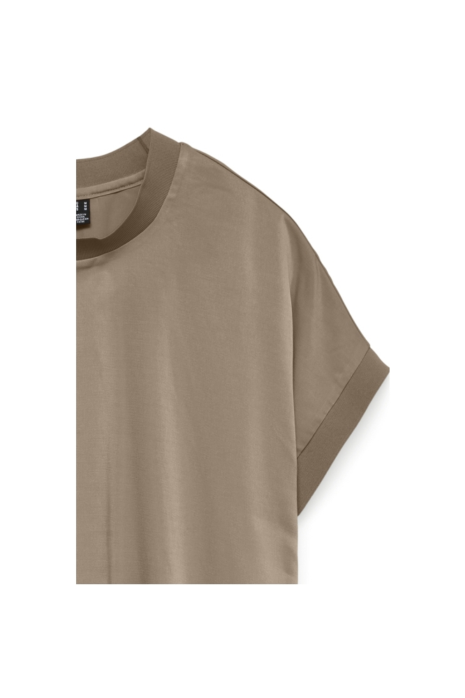 Vero Moda camel dames t-shirt | Close up