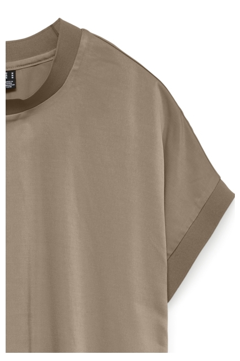 Vero Moda camel dames t-shirt | Close up