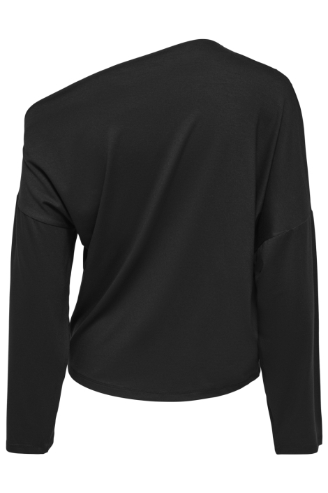 Only zwarte dames t-shirt | Achteraanzicht
