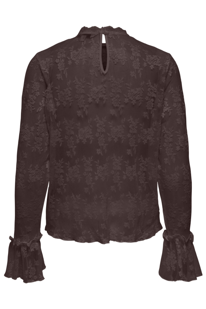 Only bruine dames top | Achteraanzicht