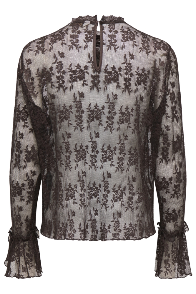 Only bruine dames top | Achteraanzicht