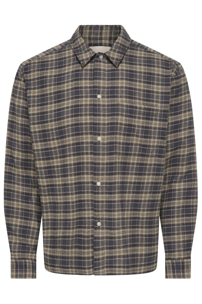 Only & Sons bruine heren overhemd | Vooraanzicht