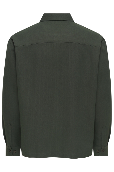 Only & Sons groene heren overhemd | Achteraanzicht
