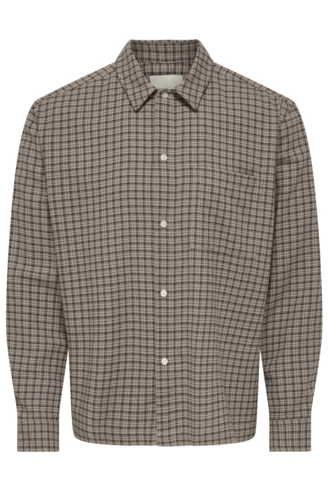 Only & Sons camel heren overhemd | Vooraanzicht