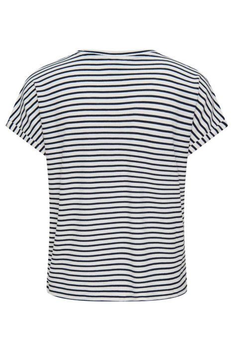 Jacqueline de Yong blauwe dames t-shirt | Achteraanzicht