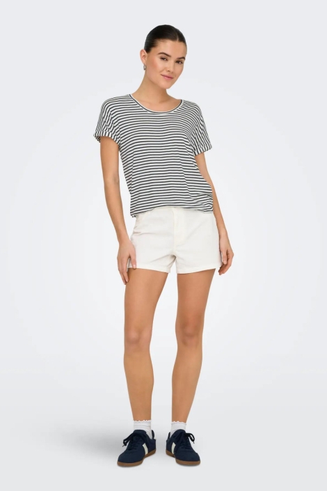 Jacqueline de Yong blauwe dames t-shirt | Model